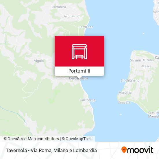 Mappa Tavernola - Via Roma