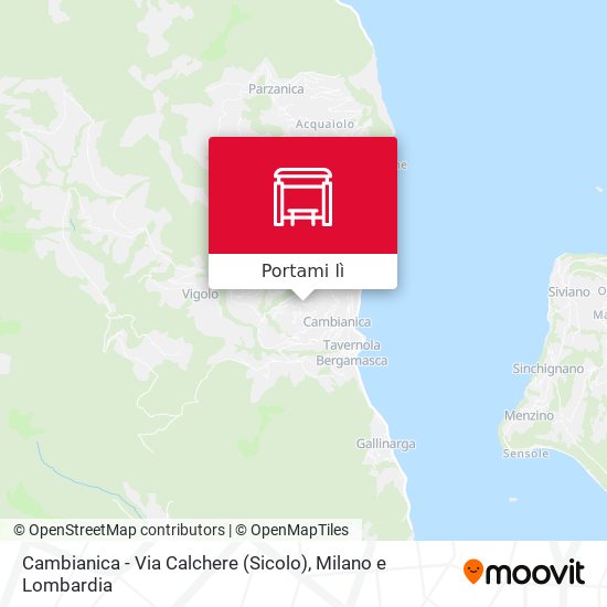 Mappa Cambianica - Via Calchere (Sicolo)