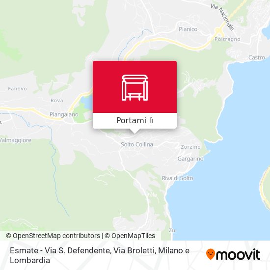 Mappa Esmate - Via S. Defendente, Via Broletti