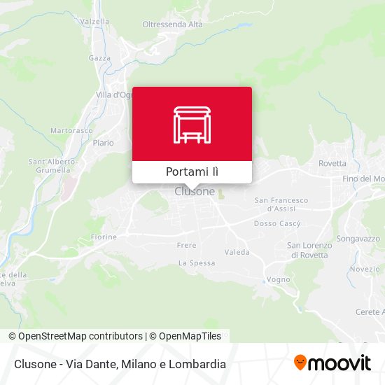 Mappa Clusone - Via Dante