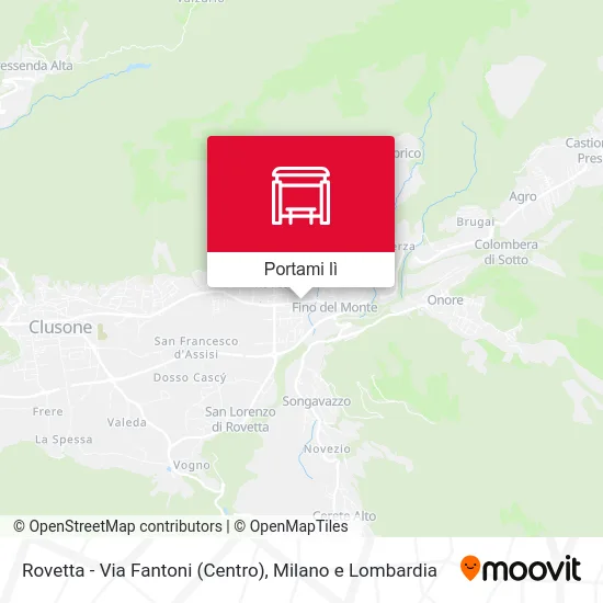 Mappa Rovetta - Via Fantoni (Centro)