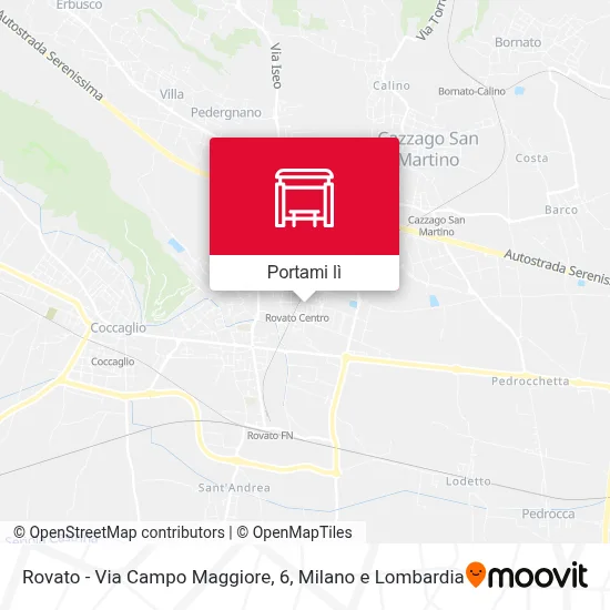 Mappa Rovato - Via Campo Maggiore, 6