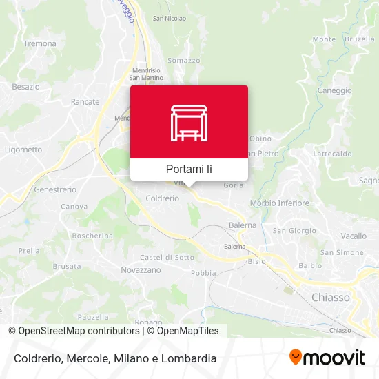 Mappa Coldrerio, Mercole