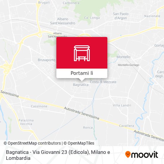 Mappa Bagnatica - Via Giovanni 23 (Edicola)