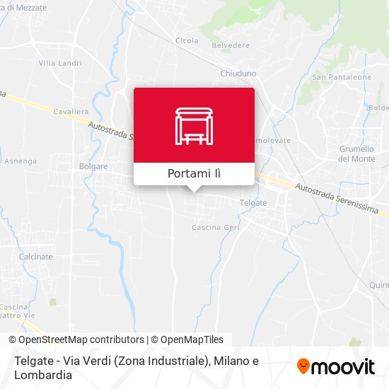 Mappa Telgate - Via Verdi (Zona Industriale)