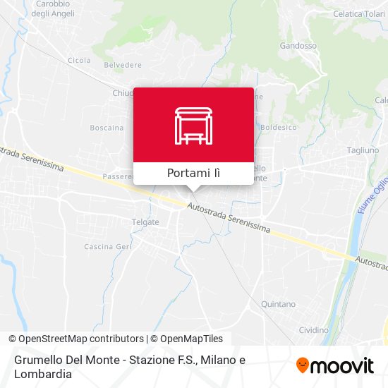 Mappa Grumello Del Monte - Stazione F.S.