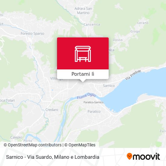 Mappa Sarnico - Via Suardo