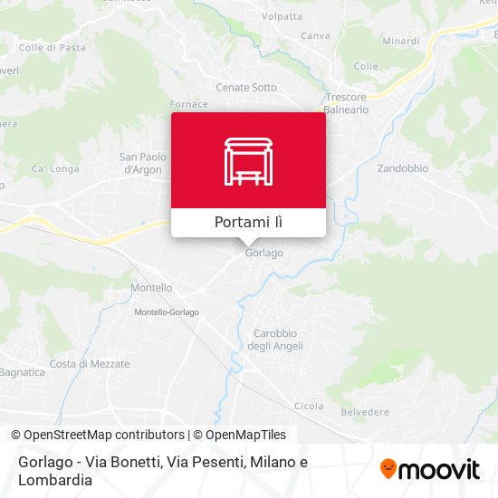 Mappa Gorlago - Via Bonetti, Via Pesenti