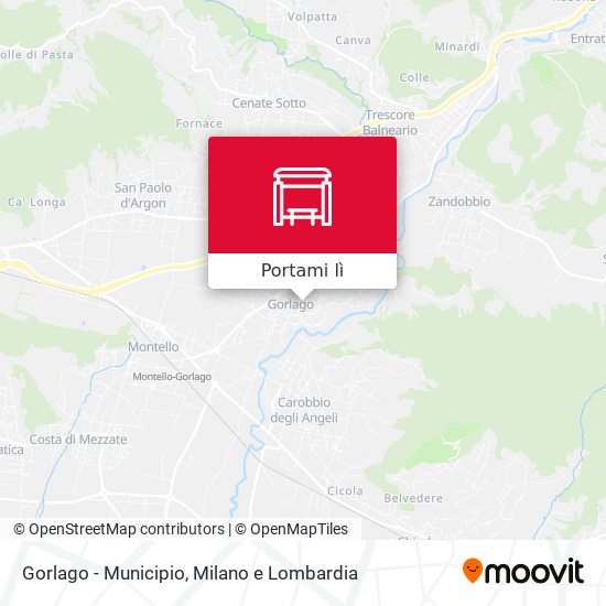 Mappa Gorlago - Municipio