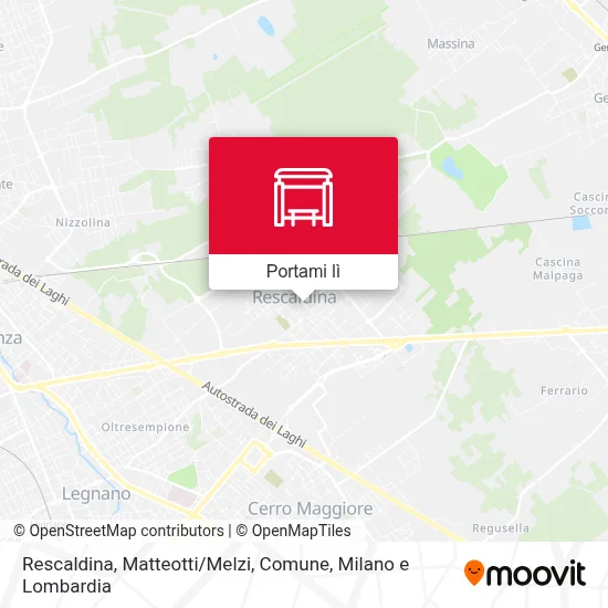 Mappa Rescaldina, Matteotti / Melzi, Comune