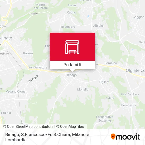 Mappa Binago, S.Francesco / Fr. S.Chiara