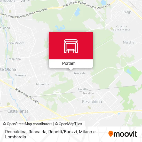 Mappa Rescaldina, Rescalda, Repetti / Buozzi