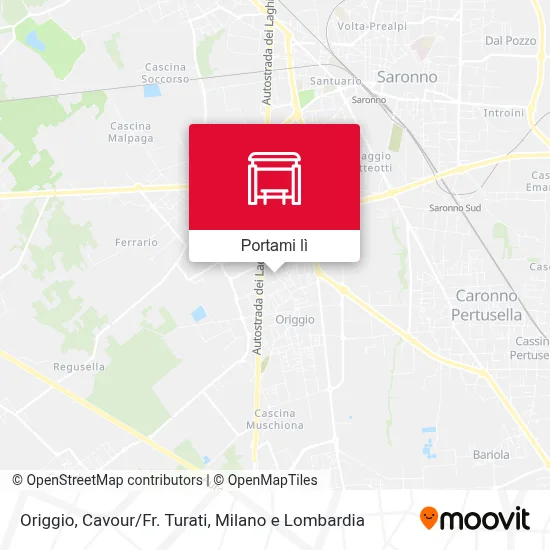 Mappa Origgio, Cavour/Fr. Turati