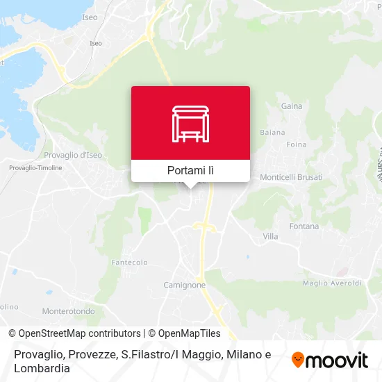 Mappa Provaglio, Provezze, S.Filastro / I Maggio