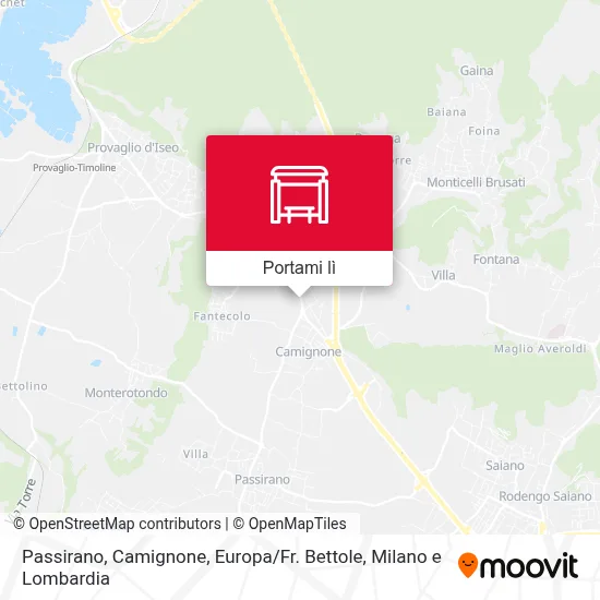 Mappa Passirano, Camignone, Europa / Fr. Bettole