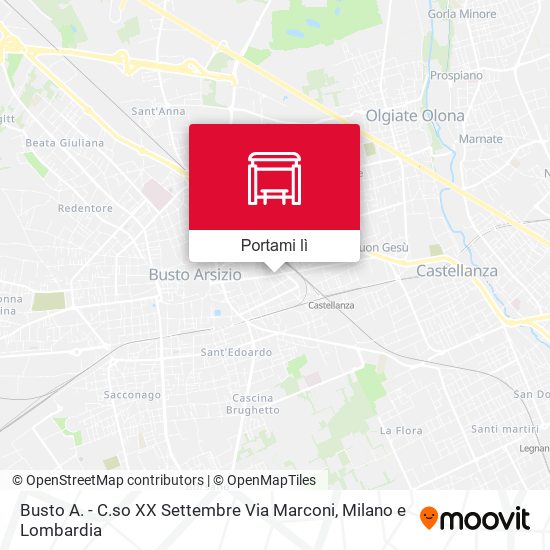 Mappa Busto A. - C.so XX Settembre Via Marconi