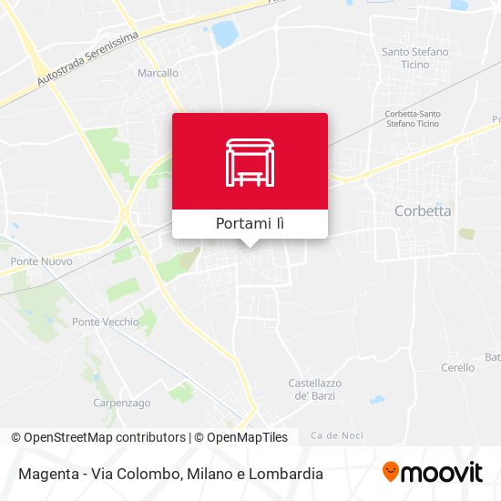Mappa Magenta - Via Colombo