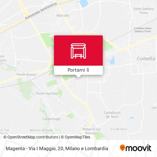 Mappa Magenta - Via I Maggio, 20