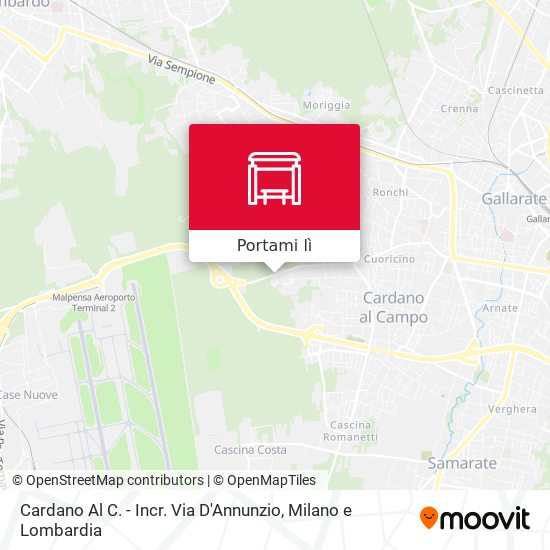 Mappa Cardano Al C. - Incr. Via D'Annunzio