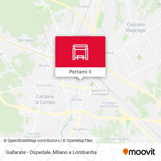 Mappa Gallarate - Ospedale