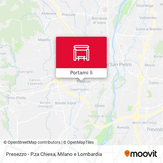 Mappa Presezzo - P.za Chiesa