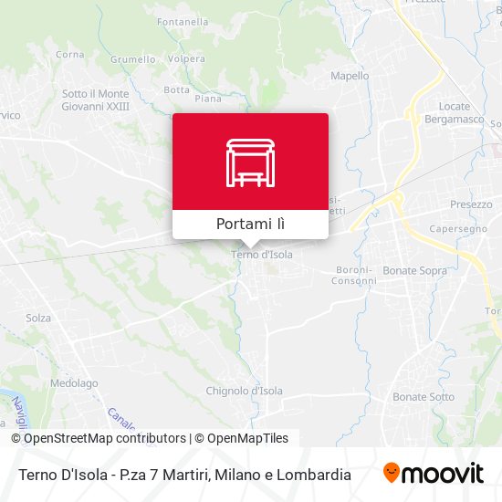 Mappa Terno D'Isola - P.za 7 Martiri