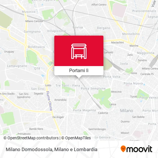 Mappa Milano Domodossola