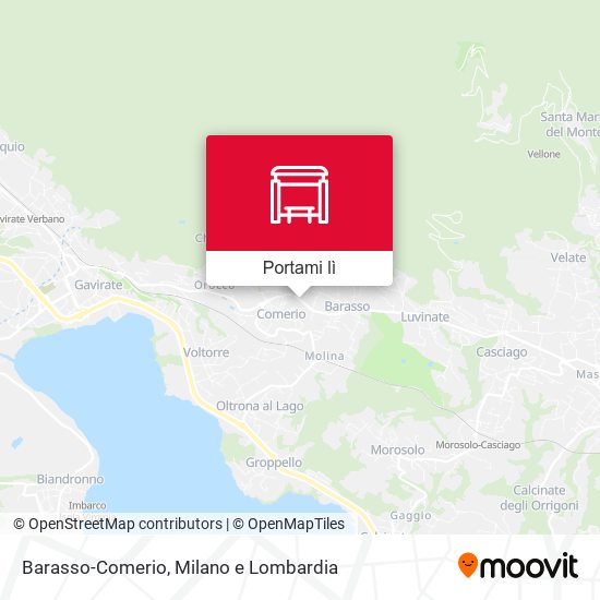 Mappa Barasso-Comerio