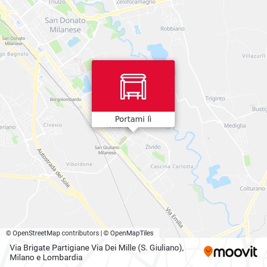 Mappa Via Brigate Partigiane Via Dei Mille (S. Giuliano)