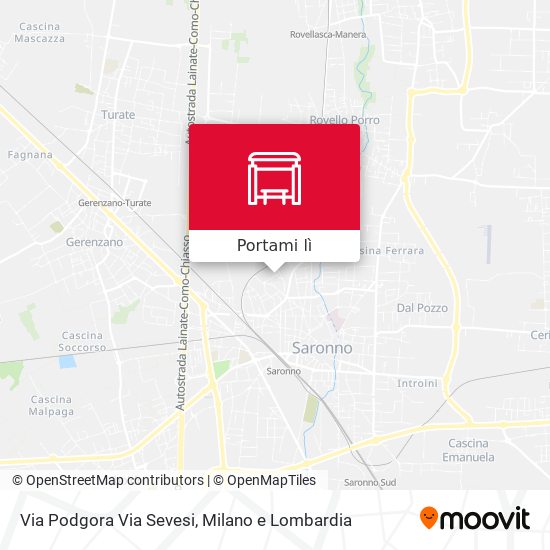 Mappa Via Podgora Via Sevesi