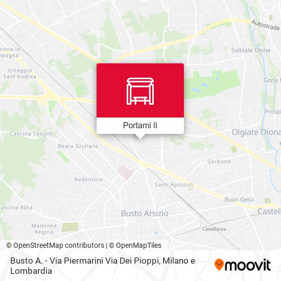 Mappa Busto A. - Via Piermarini Via Dei Pioppi