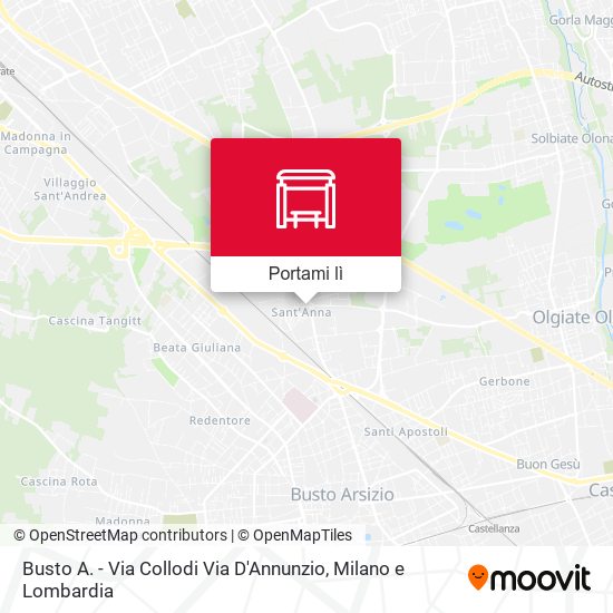 Mappa Busto A. - Via Collodi Via D'Annunzio