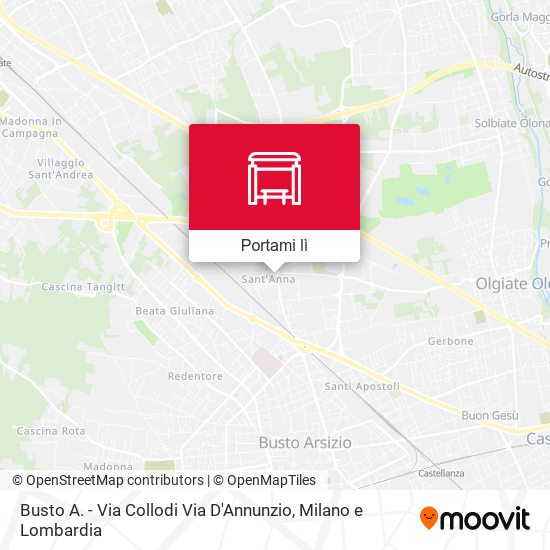 Mappa Busto A. - Via Collodi Via D'Annunzio