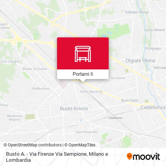 Mappa Busto A. - Via Firenze Via Sempione