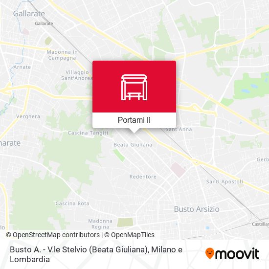 Mappa Busto A. - V.le Stelvio (Beata Giuliana)