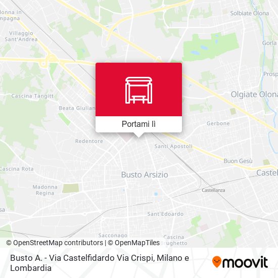 Mappa Busto A. - Via Castelfidardo Via Crispi