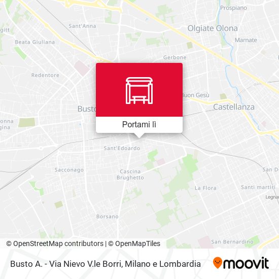 Mappa Busto A. - Via Nievo V.le Borri