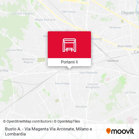 Mappa Busto A. - Via Magenta Via Arconate