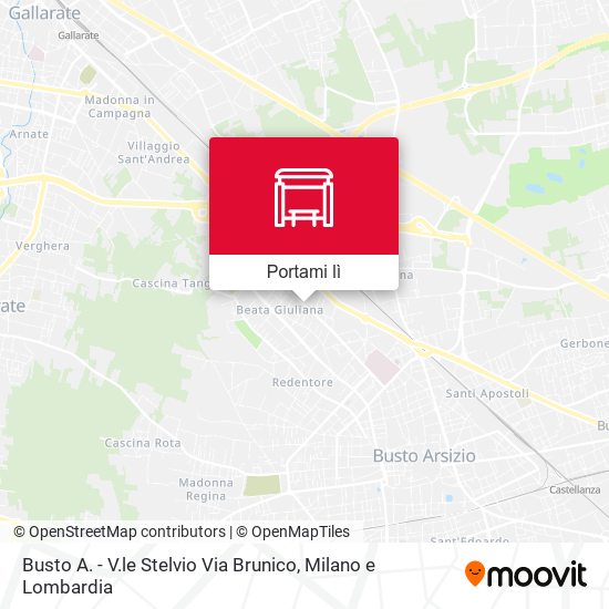 Mappa Busto A. - V.le Stelvio Via Brunico