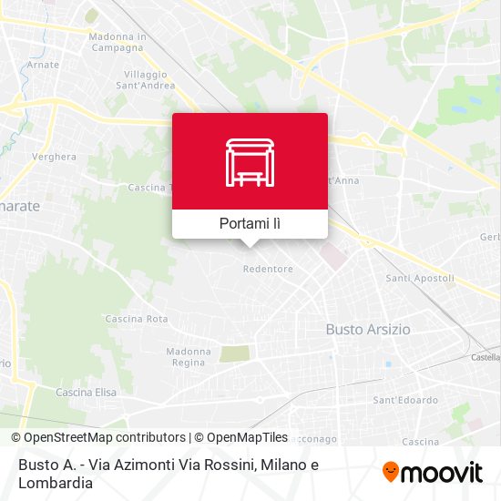 Mappa Busto A. - Via Azimonti Via Rossini