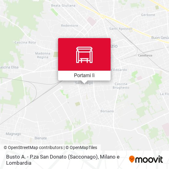 Mappa Busto A. - P.za San Donato (Sacconago)