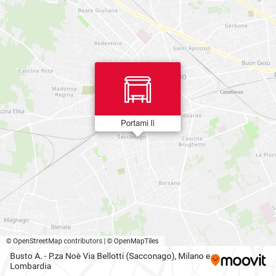 Mappa Busto A. - P.za Noè Via Bellotti (Sacconago)