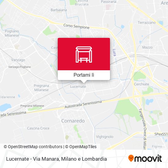 Mappa Lucernate - Via Manara