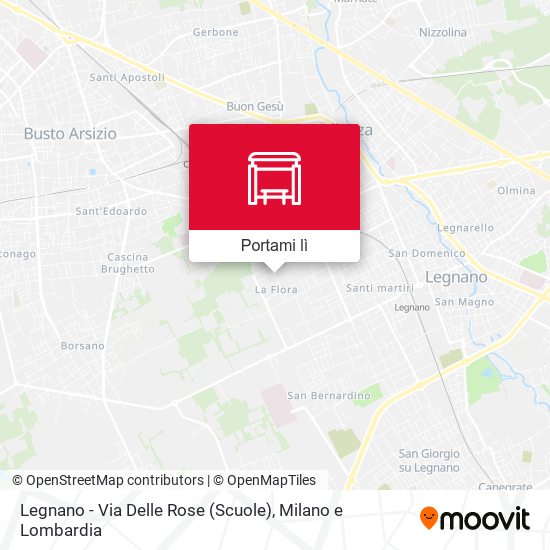 Mappa Legnano - Via Delle Rose (Scuole)