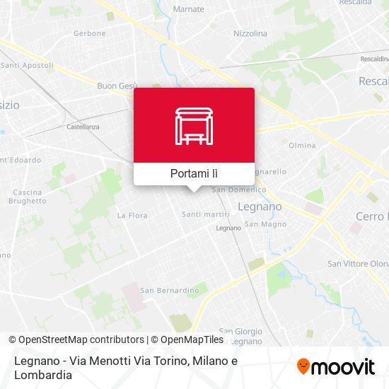Mappa Legnano - Via Menotti Via Torino