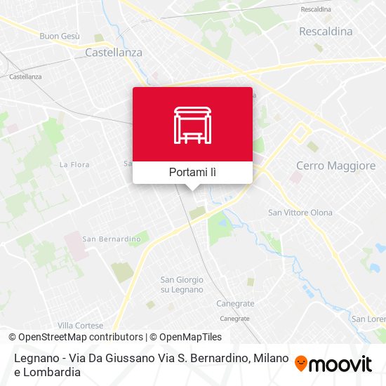 Mappa Legnano - Via Da Giussano Via S. Bernardino