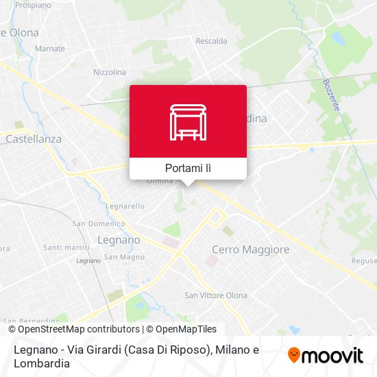 Mappa Legnano - Via Girardi (Casa Di Riposo)