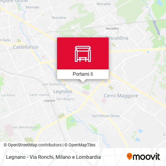 Mappa Legnano - Via Ronchi
