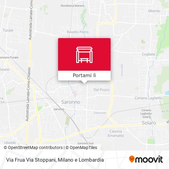 Mappa Via Frua Via Stoppani