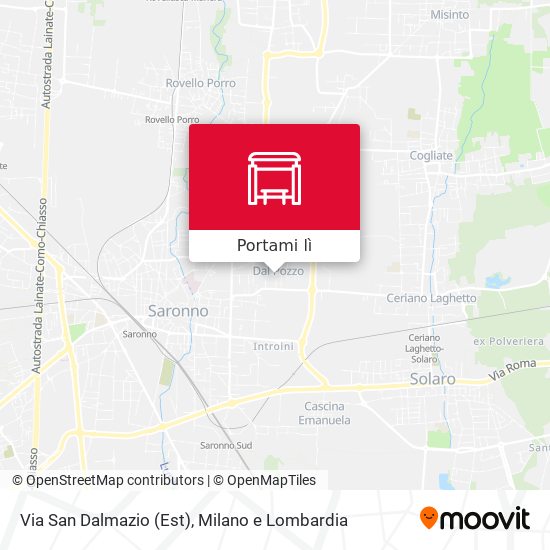 Mappa Via San Dalmazio (Est)